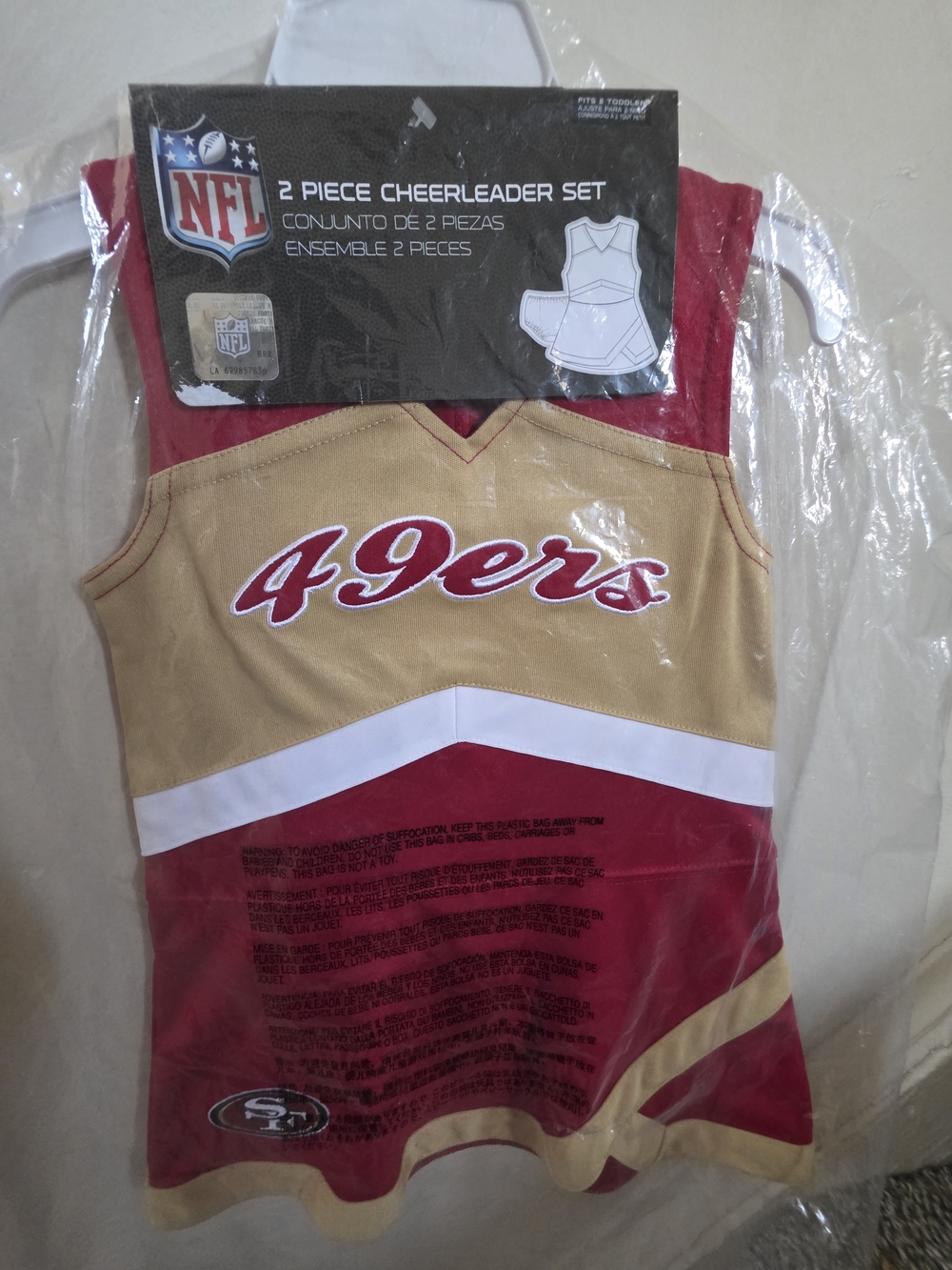 NFL San Francisco 49ers Cheerleader Set - Red & Gold